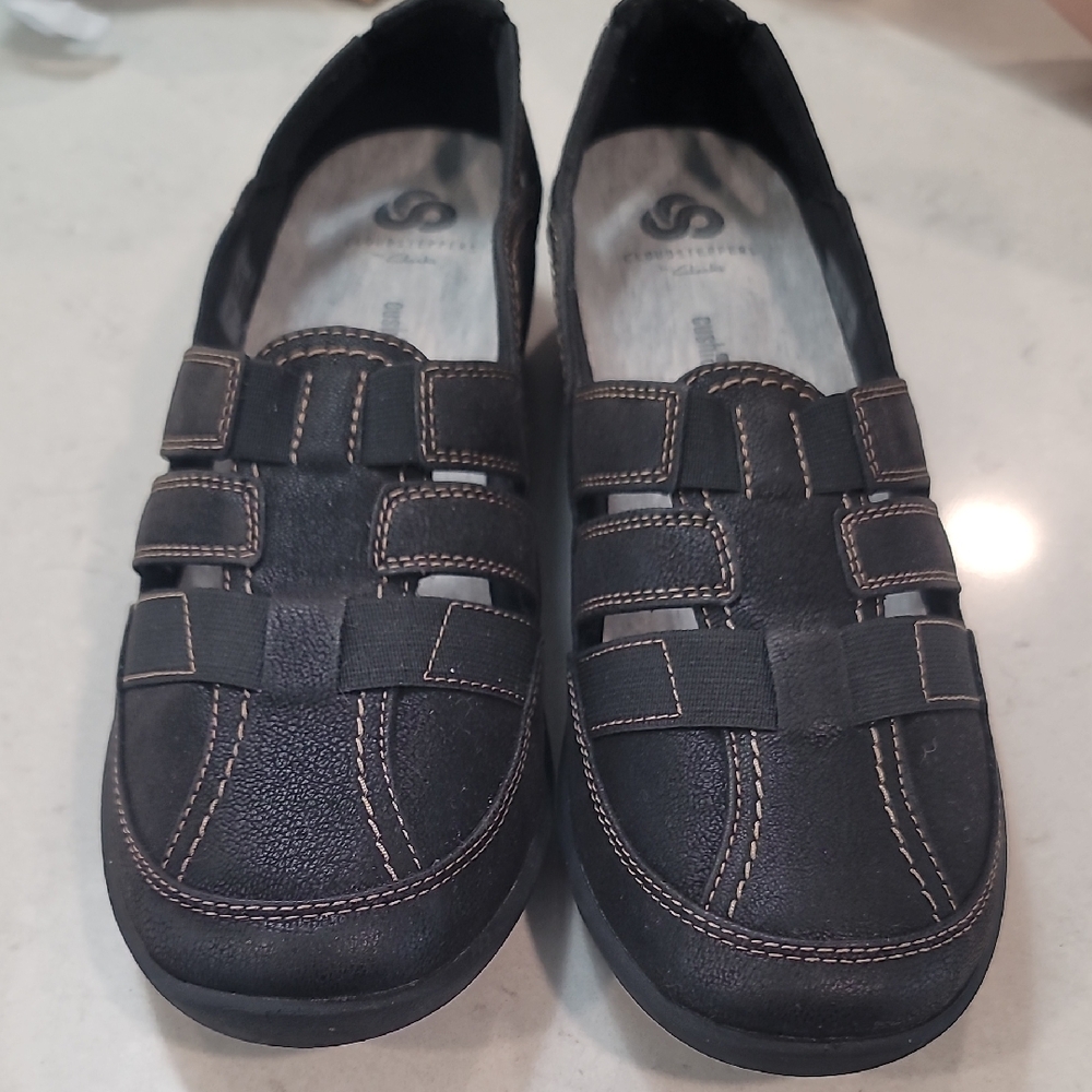 Cloudsteppers by Clarks Black Loafers